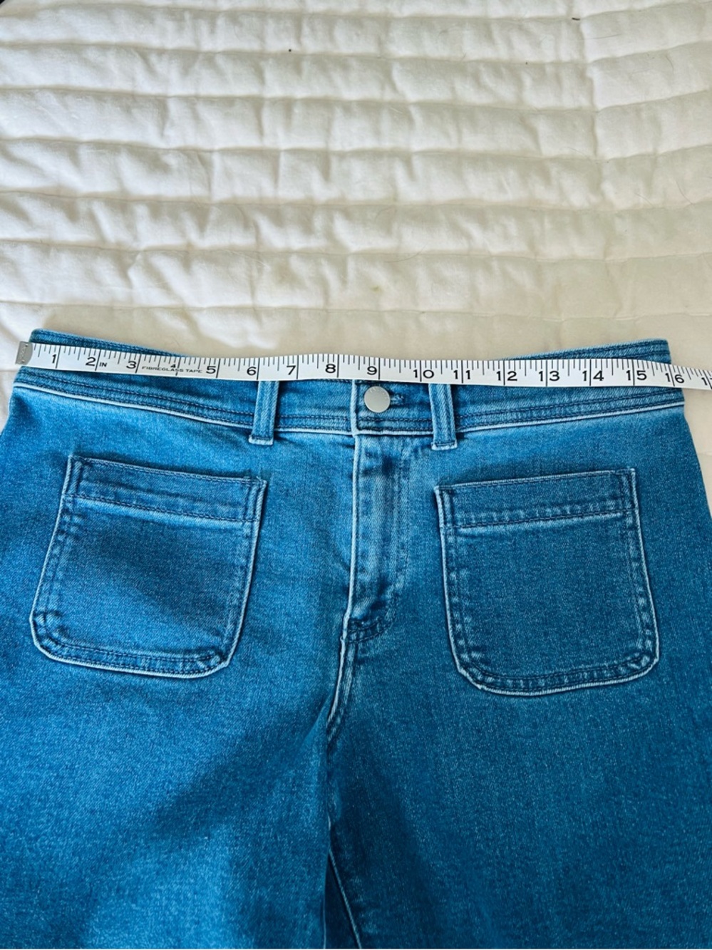 Talbots PATCH POCKET DENIM SHORTS - WILEY WASH Women’s Mid-Length. Size 6 - Picture 11 of 14